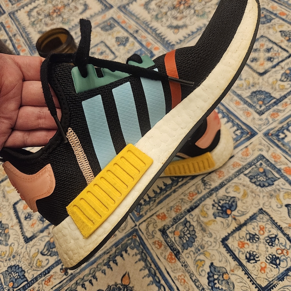 adidas Kids Black and Multicolor Sneakers